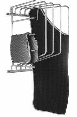 Support de rangement 5 tapis de selle et 4 couvertures