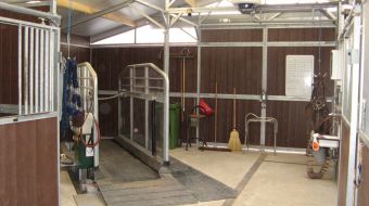 aménagement d‘un tapis roulant dans un barn Westland