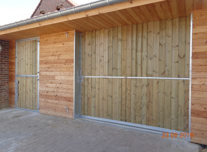 Porte de grange coulissante- conception sur mesures