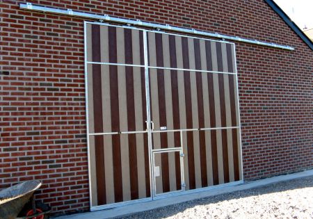 Porte de grange coulissante- conception sur mesures