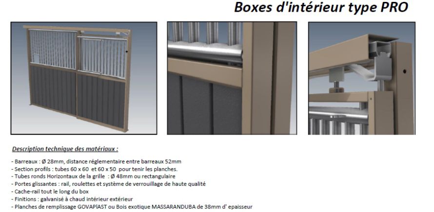 DESCRIPTION Boxes Interieur PRO Westland