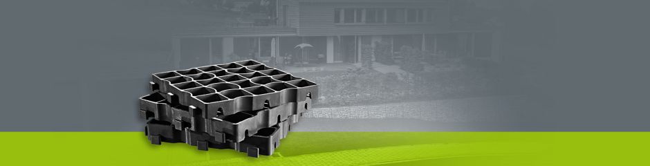 Dalles Ecoraster E40 S50 pour applications equestres en piste d‘obstacle ou de dressage