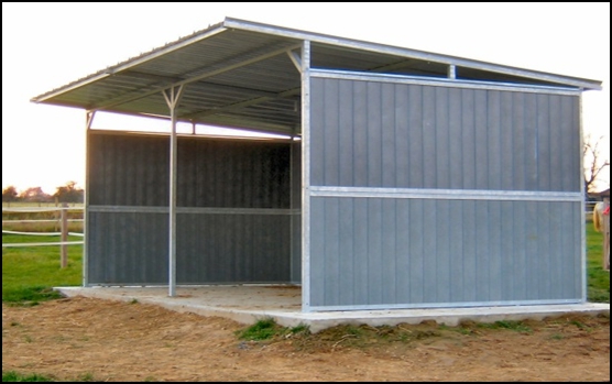 Abri de prairie Westland - galvanisé et planches polyéthylène