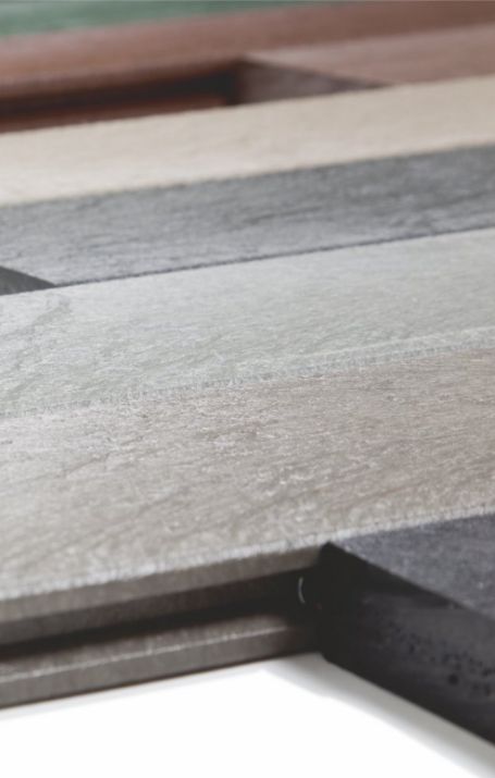 Les planches gris minéral, anthracite et noir de Govaplast
